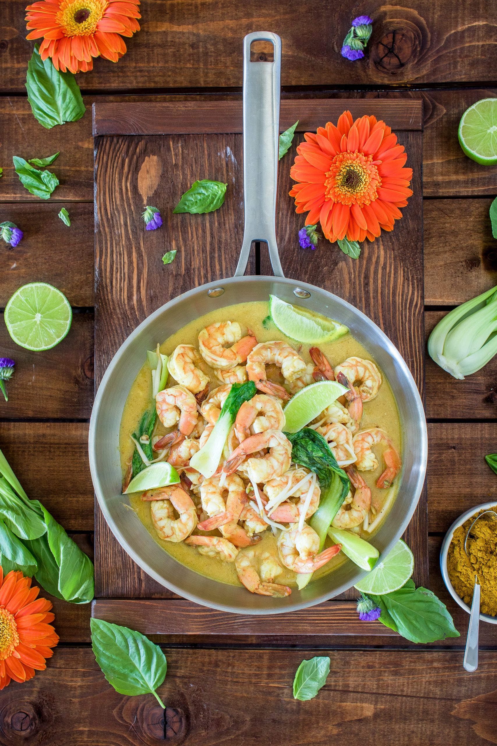 Taste the Flavors of Greece in Every Bite with this Tomato, Spinach, and Feta Shrimp Skillet