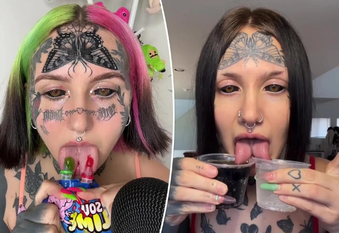 Double the Flavor: Mind-Blowing Talent of Tasting Different Foods at the Same Time with Two Tongues!