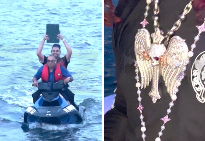 Surfing in Style Trippie Redd’s $150k Birthday Chains Delivered to Yacht via Jet Ski