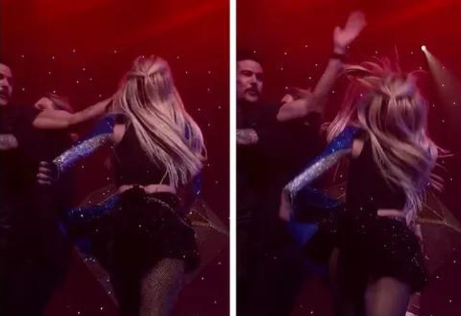 Fan Gone Wild Ava Max Stunned as Onstage Enthusiast Slaps Her!