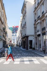 walking on street