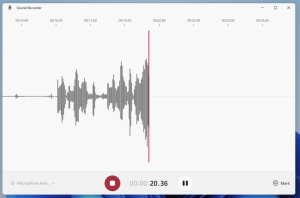 Windows 11 Sound Recorder