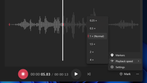 Windows 11 Sound Recorder