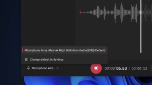 Windows 11 Sound Recorder