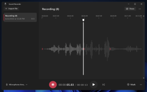 Windows 11 Sound Recorder