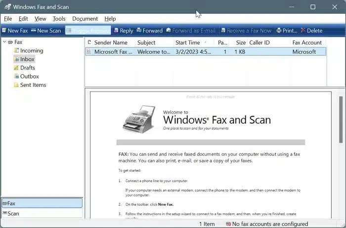 How to Install Windows Fax and Scan in Windows 11