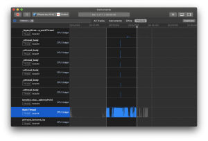  macOS Instruments, app performance