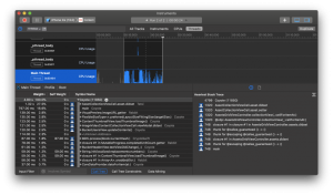  macOS Instruments, app performance