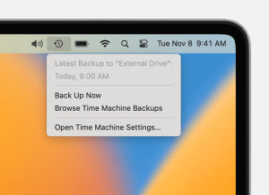 Back up your Mac with Time Machine