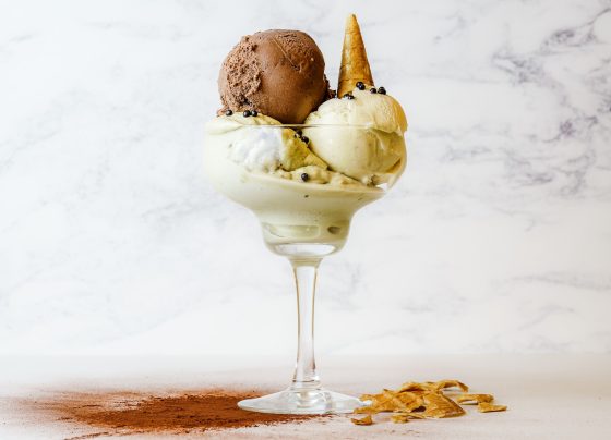 Salted caramel ice cream without a machine