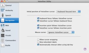 VoiceOver Quick Navigation on Mac