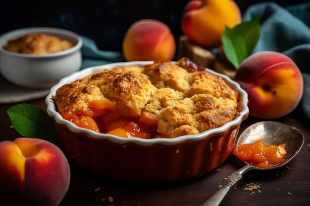 Artisanal Peach Cobbler: Modern Handcrafted Masterpieces