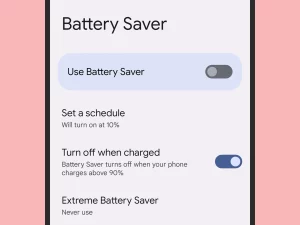 battery saver 