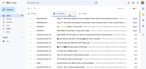 Emails in Gmail