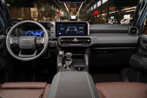 Interior of Toyota Land Cruiser 2024