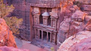 The Treasury, Al-Khazneh in Petra, Jordan