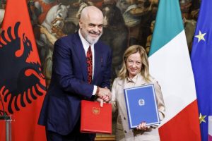 Albanian MPs migrant centers Italy agreement