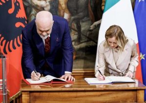 Albanian MPs migrant centers Italy agreement