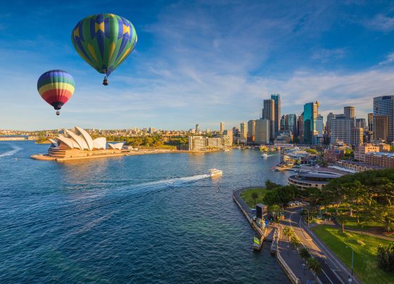 Sydney, Australia. April 10, 2017. Amazing Aerial View of The Sy