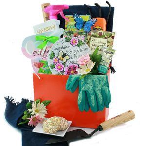 gardening-themed gift bag