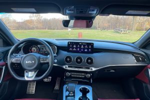 Interior of Kia stinger