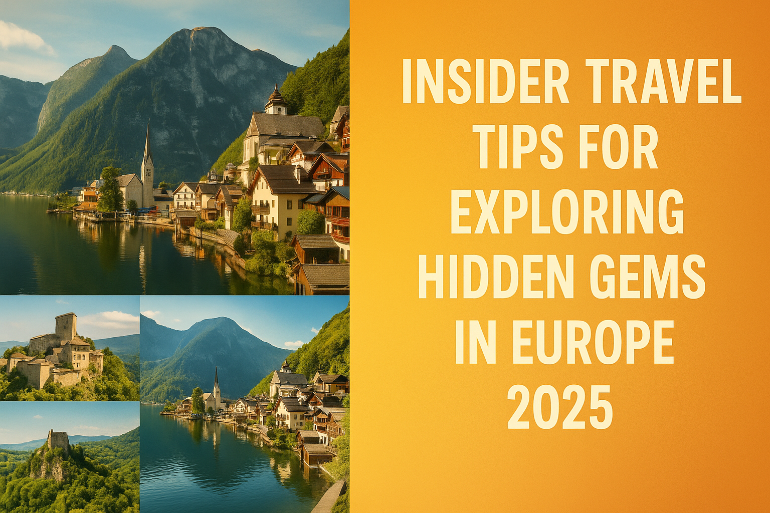 Insider Travel Tips for Exploring Hidden Gems in Europe 2025
