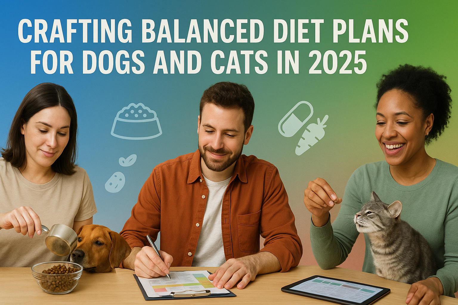 Crafting Balanced Diet Plans for Dogs and Cats in 2025